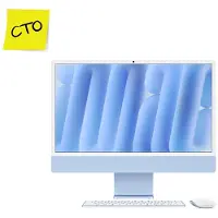 Apple iMac 24" met configureerbare opties (CTO), blauw, 10-core processor (32GB RAM, 1TB opslag)