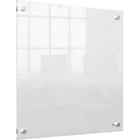 Nobo Draagbaar Wandgemonteerd Mini Whiteboard - 450 x 450 Millimeter - Inclusief Marker - Transparant Acryl