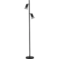 Lyora Design vloerlamp Luvia zwart met brons