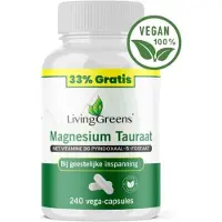 Livinggreens Magnesium tauraat + vitamine B6 voordeelverpakking