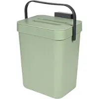 Benson - Afvalbakje - groen - met deksel - 3 lt.