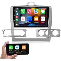 Hexinex Quad-Core autoradio Geschikt voor Ford Focus MK2 MK II 2004-2011 - Draadloos CarPlay, Android Auto, Androdi 15, multimediaspeler, 2GB+64GB