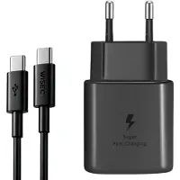 WISEQ 25W Snellader - USB C Oplader voor o.a. Samsung, OPPO, Huawei Oplader - Met 1,2 Meter USB C oplaadkabel -