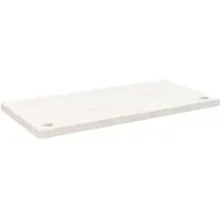 vidaXL Bureaublad 80x40x2,5 cm massief grenenhout wit