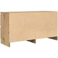 vidaXL Tv-meubel 100x35x54 cm bewerkt hout artisanaal eikenkleurig