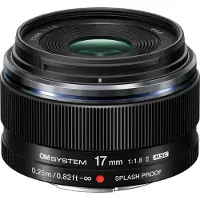 OM SYSTEM M.Zuiko Digital ED 17mm f/1.8 II Zwart