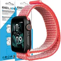 Beline Apple Watch Nylon band 38/40/41mm roze/felroze