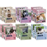 Bozita - Natvoer voor Katten - Vleesstukken in Saus - Mix Smaken - 12x370g