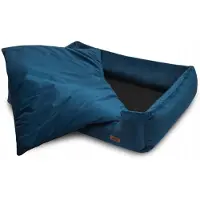 HUGGY DOGGY Hondenbed fluweel marineblauw, premium kwaliteit, Huskybed , maat XL