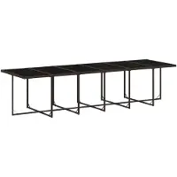 vidaXL 17-delige Tuinset met kussens poly rattan bruin