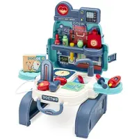 Usorteret doktersset 3-in-1 rugzak blauw - Speelgoeddoktersset