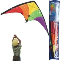 Mona Wolf Serie - Stuntvlieger - 120x60 cm - Vrolijk Kleuren - Vezelglas Structuur