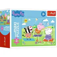 Trefl Puzzel 20 miniMaxi zorgeloze dag Peppy 1 - Puzzel 20 elementen