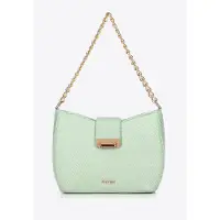 WITTCHEN Dames Crossbody Tas Geweven Groen Polypropyleen