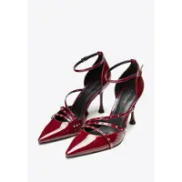 WITTCHEN - Dames Lakschoen Stiletto - Studs - Burgunder - Eco-leer