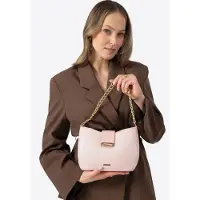 WITTCHEN Dames Crossbody Tas, Roze, Geweven, Polypropyleen