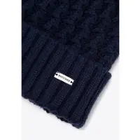 WITTCHEN - Vrouwenhoed - Fijne Weefstructuur - Pompon - Marineblauw