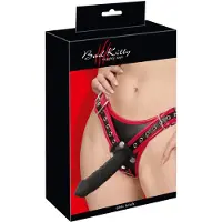 Bad Kitty Triple Voorbind Dildo - Inclusief 3 Dildo's - Vaginale en Anale Dildo voor Draagster - Stijlvolle look en Verstelbaar - Maat 2XL