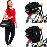 Fit4Med Waterdichte Fietsbagagedrager Tas 35L - Uitbreidbaar & Reflecterend