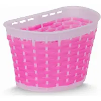 INNE Fietsmand kinderfiets Hartje - Wit-Roze mand voor step, kunststof, eenvoudig te monteren, max. 0,5 kg, verschillende kleuren beschikbaar