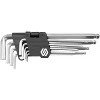 TOYA HEX KEY W. BALL SET 9PCS 210MM CrV