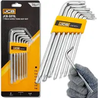 JCB TORX Set - Lange Sleutels - 7 Stuks - L-Vorm - Cr-V Staal