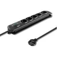 Qoltec Surge protector 5 sockets 3m bl