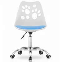 OEM RENO draaistoel - wit en blauw