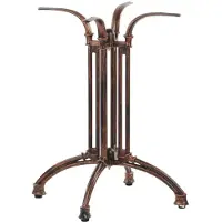 Stema Gietijzeren tafelonderstel SH-1020, voor kantoor, hotel, restaurant, afmetingen 44x44x73 cm, antiek goud