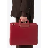WITTCHEN Dames 15" Laptoptas, Rood, Bordeauxrood, Kunstleer