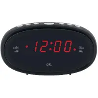 OK. . Wekkerradio Zwart (ocr 210)