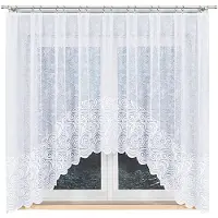 Markizeta Kinga - Jacquard Kant-en-klare Gordijn - 300x160 cm - Witte Kleur - Zonder Plooiband