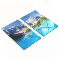 Tulup Decoratieve glazen snij- en serveerplanken Morena Lake 2x30x52 cm