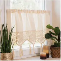 Markizeta RACHELA - Kant en Klare Ajour Val - 100x90 cm - Crème