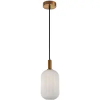 ITALUX hanglamp DELLA 1 E27, goud, 20 cm