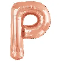 Amscan Folieballon Letter P 100 X 80 Cm Roségoud