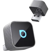 Tradebit Draadloze Ottocast Mini Cube CarPlay / Android Auto adapter, zilverkleurig