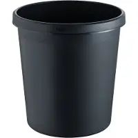 Helit Prullenbak 18 l Zwart PE (polyetheen) H61058