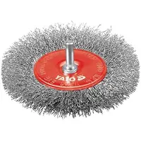 YATO YT-4758, Voorbereidingsborstel, 4500 omwentelingen per minuut, 10 cm, Rood, Roestvrij staal