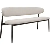 Giga Meubel Eetkamerbank Alexia Beige/Brons 180cm