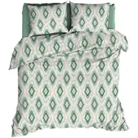Romanette Dekbedovertrek Ottoman Green Katoen-260 x 200 / 220 cm | Extra Breed