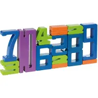 WEPLAY Eduplay cijfer bouwstenen set - educatief speelgoed 17 stuks.