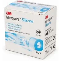 3M Micropore Silicone 5 cm x 5 m | 1 stuk