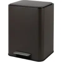 Furnihaus Prullenbak 40 Liter - Pedaalemmer Bruin - Soft Close Deksel - Vuilnisbak Keuken - Metaal