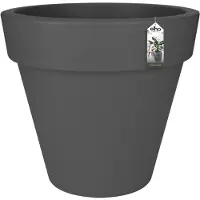 Elho Pure Round 100 Antraciet Zwart Bloempot Pot