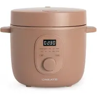 Create - Multifunctionele elektrische rijstkoker met stoommandje - Mokka - 2L - RICE COOKER STUDIO