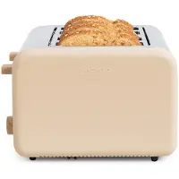 Create - Broodrooster voor breed brood - 6 bruiningsniveaus - 1500W - Zand - TOAST RETRO