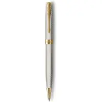 Parker Sonnet balpen | Silver Mistral | Medium punt met zwarte inkt | Geschenkdoos