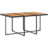 vidaXL 11-delige Tuinset met kussens poly rattan zwart