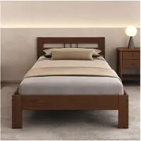 Idimex Massief houten eenpersoonsbed THEO, 90 x 200 cm, kastanje